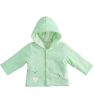 Giubbotto neonato modello reversibile ido VERDE CHIARO-4853