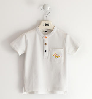 T-shirt per bambino con taschino e bottoni colorati ido