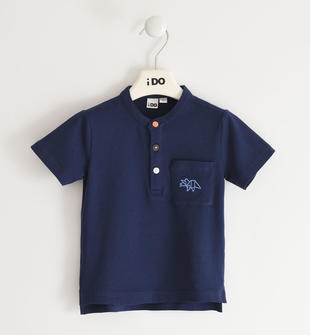 T-shirt per bambino con taschino e bottoni colorati ido NAVY-3854