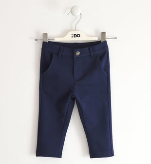 Pantalone elegante bambino in felpa slim fit ido NAVY-3854