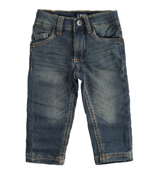 Pantalone slim fit in denim stretch per bambino ido