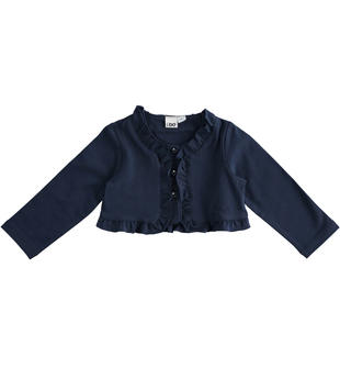 Cardigan bambina con ruches ido NAVY-3854