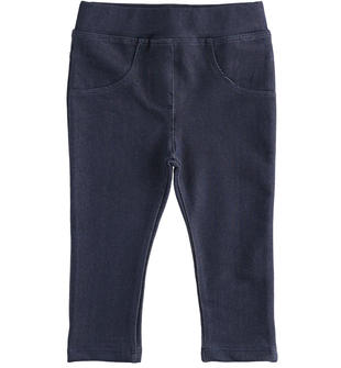 Leggings bambina effetto denim ido