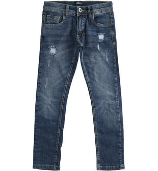 Jeans bambino in denim strtech di cotone ido