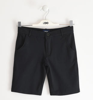 Pantaloni corti bambino in jersey ido NERO-0658