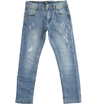 Pantalone jeans bambino in denim stretch ido