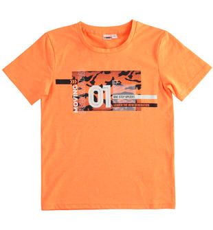 T-shirt arancio fluo per bambino ido ARANCIO FLUO-5821