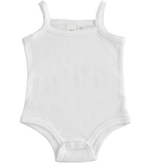 Body neonato intimo in 100% cotone ido