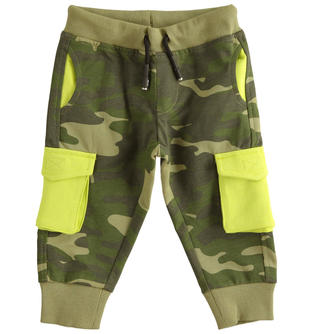 Pantalone tuta bambino in felpa 100% cotone ido