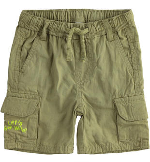 Pantaloni cargo bambino in 100% cotone ido GREEN-5533