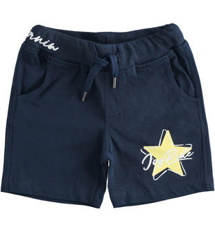 Pantalone corto con stella per bambino ido NAVY-3854