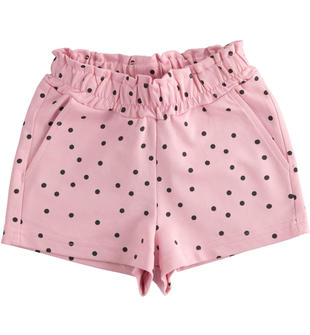 Shorts bambina fantasia pois 100% cotone ido