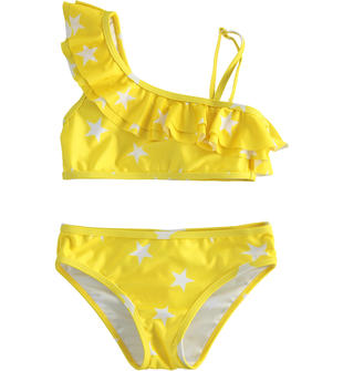 Costume mare bambina due pezzi iDO fantasia di stelle ido GIALLO-BIANCO-6TM3