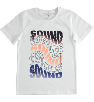 T-shirt bambino colorata 100% cotone tema musica ido