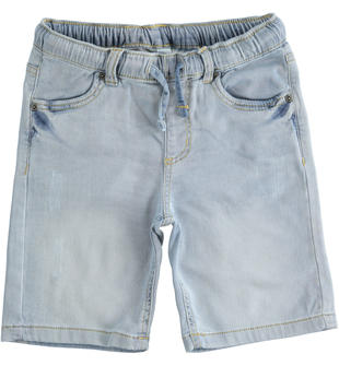 Pantalone corto in denim per bambino joggers fit ido