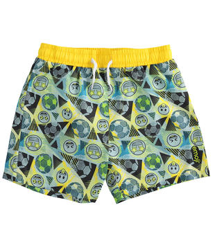 Boxer per bambino fantasia Emoji ido PANNA-NERO-6SX9