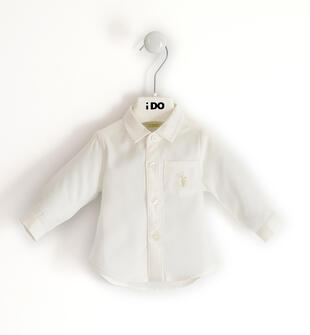 Camicia neonato con taschino ido PANNA-0112