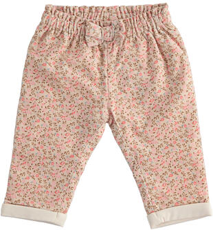 Pantaloni bimba in velluto ido BEIGE-ROSA-6UB4