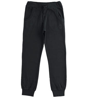 Pantalone ragazzo con coulisse ido NERO-0658