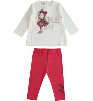 Completo leggings e maglia bambina ido