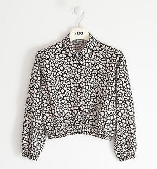 Camicia animalier per ragazza ido ROSA-NERO-6UP9