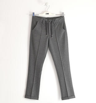 Pantaloni ragazzo regular fit ido GRIGIO MELANGE SCURO-8994