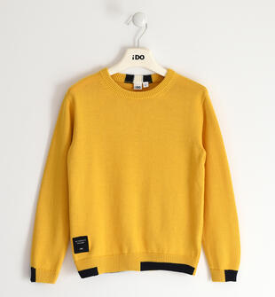 Maglione ragazzo in tricot ido GIALLO-1614