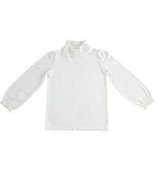 Lupetto ragazza con ruches ido PANNA-0112