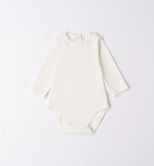 Elegante body manica lunga neonata ido PANNA-0112