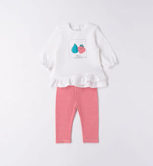 Completo neonata t-shirt e leggings ido CORALLO-2433