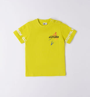 T-shirt bambino 100% cotone ido VERDE ACIDO-5234