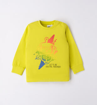 Maglietta bambino colorata ido VERDE ACIDO-5234