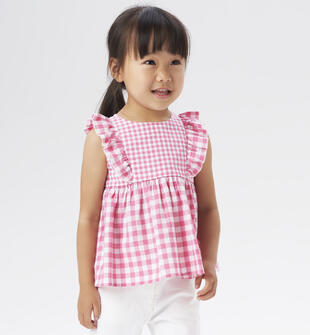 Camicia bambina check ido ROSA-2424