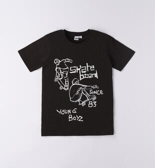 T-shirt colorate per ragazzo ido NERO-0658