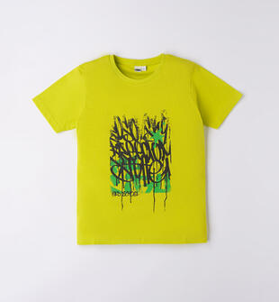 T-shirt colorate per ragazzo ido VERDE ACIDO-5234