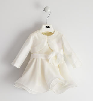 Elegante abito con raffinato coprispalle per neonata da 0 a 18 mesi iDO -  Miniconf Shop