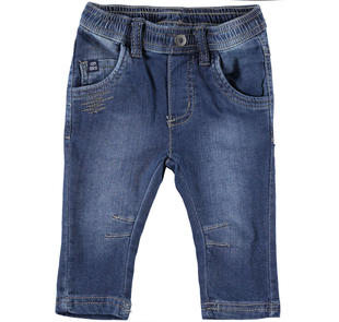Morbido pantalone in felpa effetto denim per neonato da 0 a 18 mesi iDO -  PANTALONI - 6-36 Mesi - Bambino