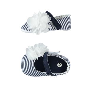 Ballerine a righe 100% cotone con fiocchi in tulle per neonata da 0 a 18  mesi iDO - Accessori - 6-36 Mesi - Bambina