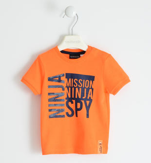 T-shirt con grande stampa "Mission Ninja" 