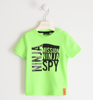 T-shirt con grande stampa "Mission Ninja" 