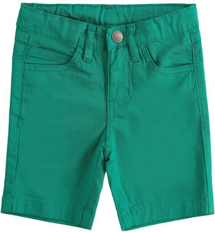 Pantalone bambino corto modello slim fit  VERDE-4457