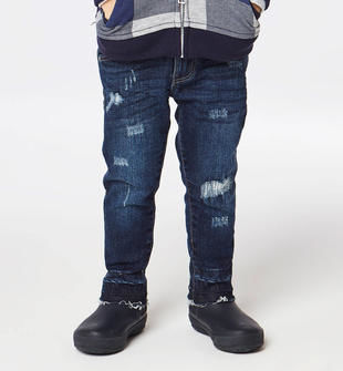 Jeans slim fit con moderni strappi per bambino da 6 mesi a 7 anni Sarabanda  - PANTALONI - 3-16 Anni - Bambino