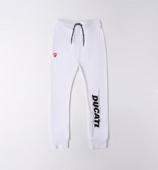 Pantalone tuta Ducati per bambino 100% cotone ducati BIANCO-0113