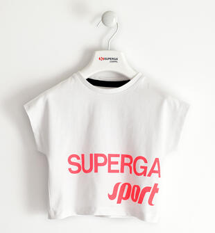 T-shirt Superga bambina superga BIANCO-0261