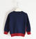 Maglia in tricot invernale lavorazione bicolor sarabanda ROSSO-2536_back
