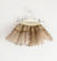 Gonna in tulle con elastico lurex sarabanda ECRU'-MARRONE-6NY4