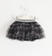 Gonna in tulle con elastico lurex sarabanda			PANNA-NERO-6NY5
