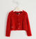 Elegante cardigan lurex per bambina sarabanda ROSSO-2253