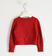 Cardigan in tricot con paillettes per bambina sarabanda ROSSO-2253_back