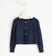 Cardigan in tricot con paillettes per bambina sarabanda NAVY-3885